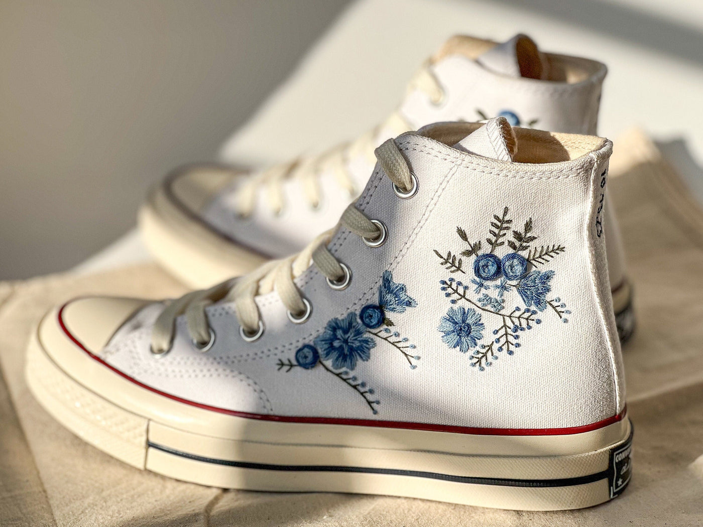Converse Blue Rose Embroidery - ADF8