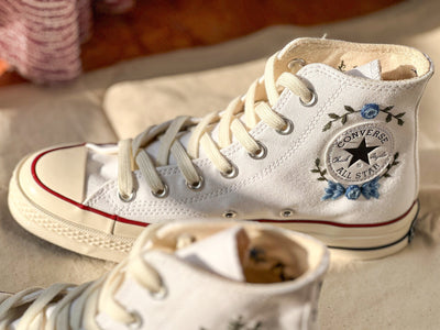 Converse Blue Rose Embroidery - ADF8