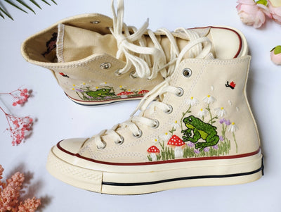 Converse Frog Embroidery - ADA10