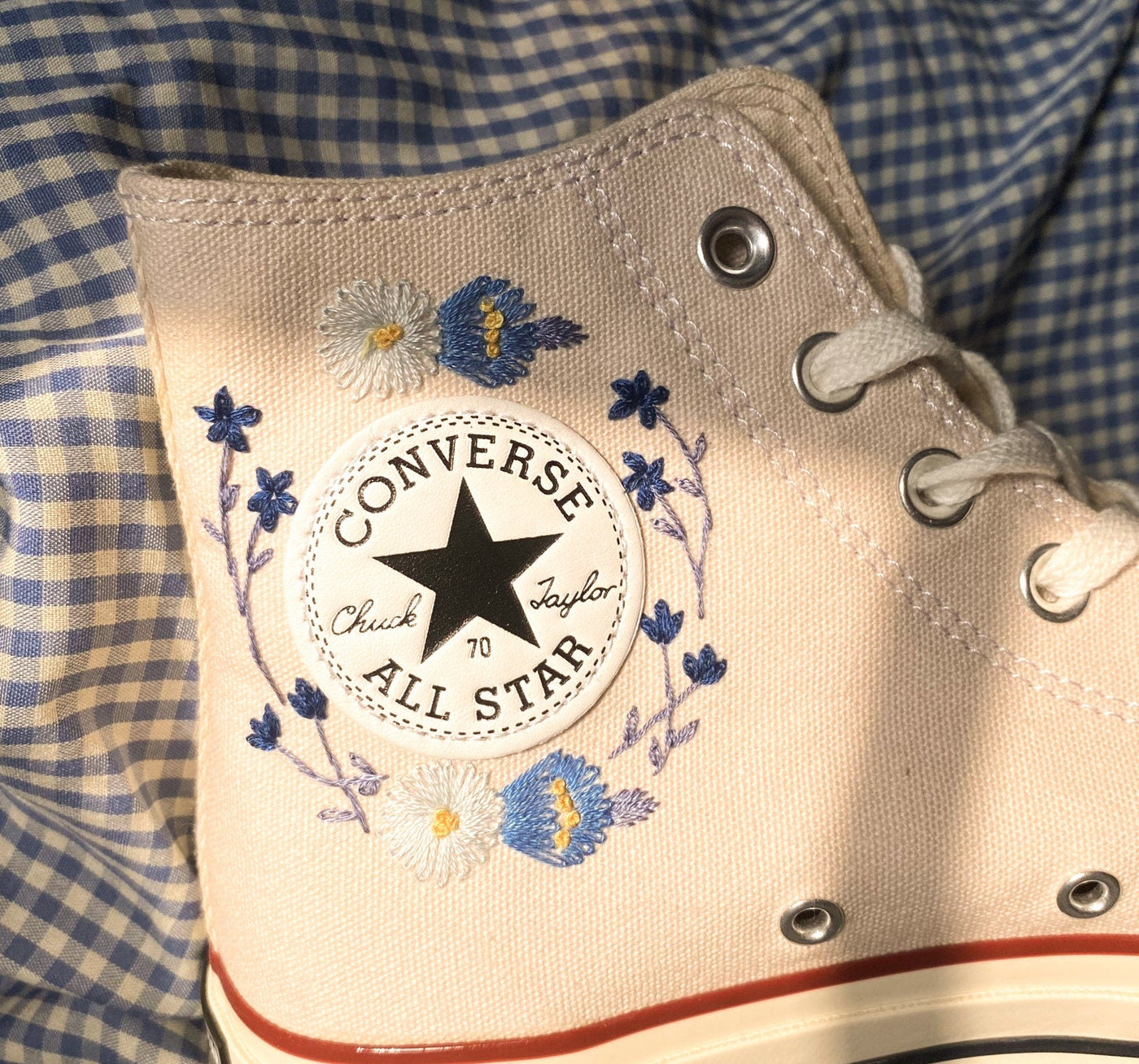 Converse Colorful Rose Embroidery - ADF20